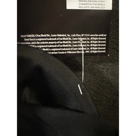 Scream Ghost Face Mask 2021 Easter Unlimited Fun World Ghost Face Lives 9206SDG - Picture 5 of 6